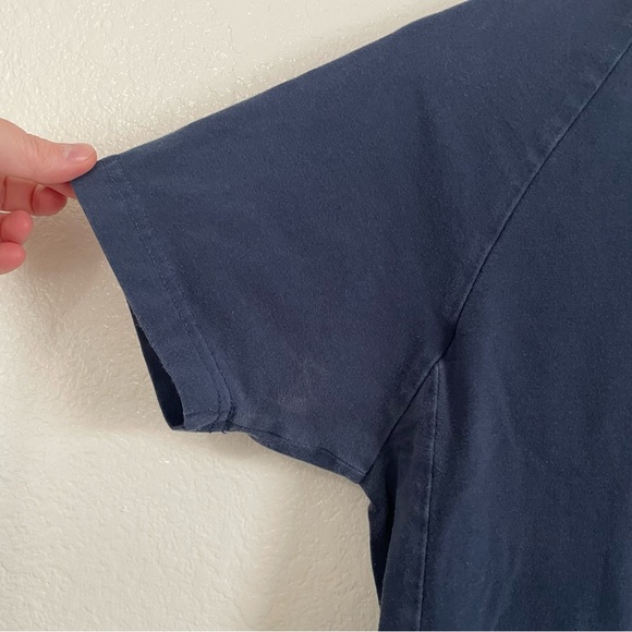 2 Gymshark Navy Blue Short Sleeve T-Shirt Athletic Workout Bundle Mens Medium - Picture 4 of 9